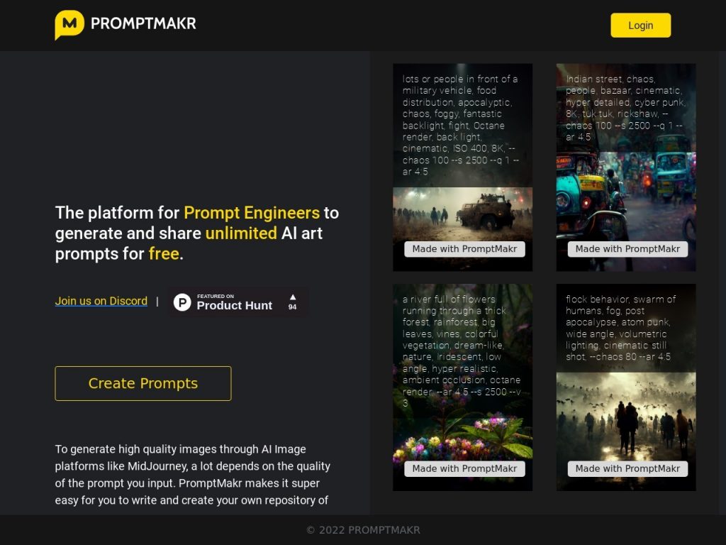 Promptmakr: Revolutionizing AI Art Prompts for Engineers and Artists ...
