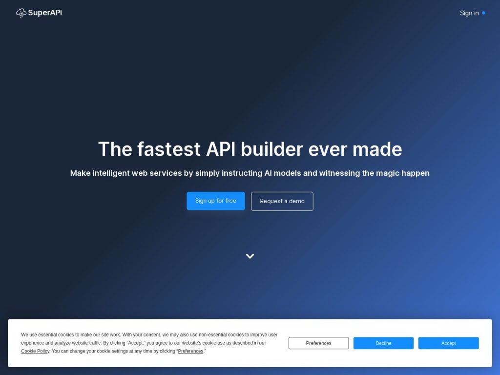 Superapi SuperAPI: Intuitive API Builder with Lightning-Fast Responses & Chat ...