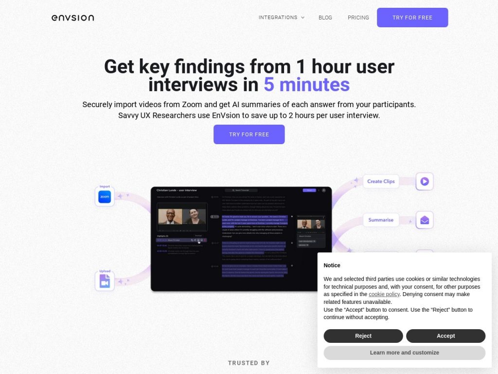 Envision Transformative Video Platform Optimizing Customer