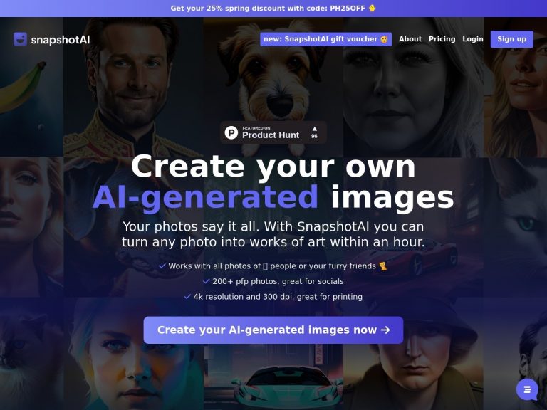 SnapshotAI The Future Of Personalized AI Generated Images AI Fella Snapshotai the future of personalized ai generated images ai fella